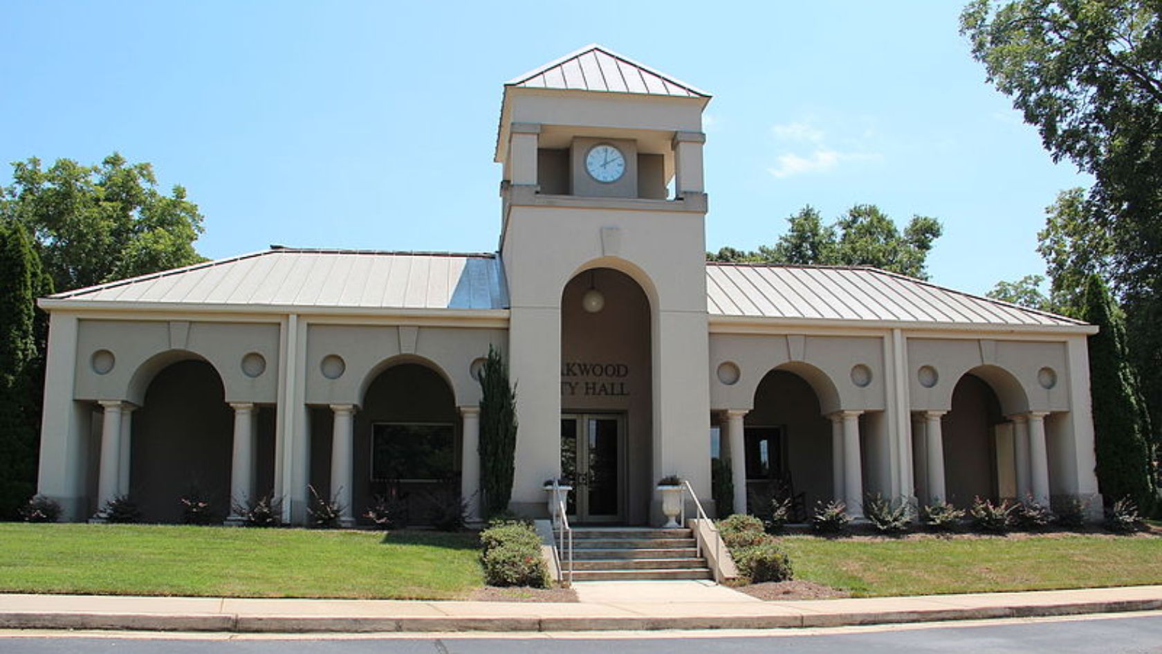 a building with a clock on the front